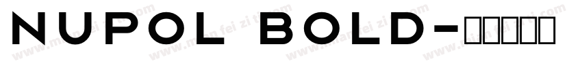 nupol bold字体转换